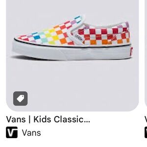NWT Vans Kids slip-on rainbow size 11 🌈